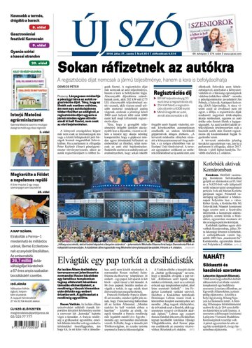 Obálka e-magazínu Új Szó 27.7.2016