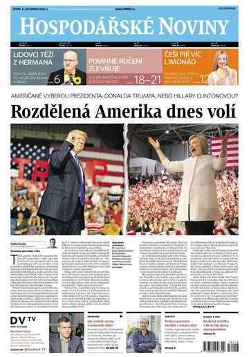 Obálka e-magazínu Hospodářské noviny 216 - 8.11.2016