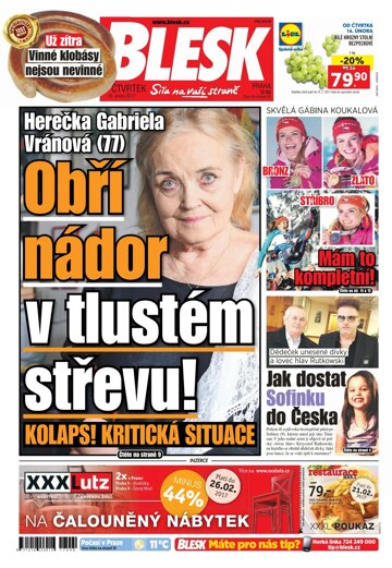 Obálka e-magazínu Blesk 16.2.2017