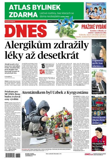 Obálka e-magazínu MF Dnes 5.4.2017