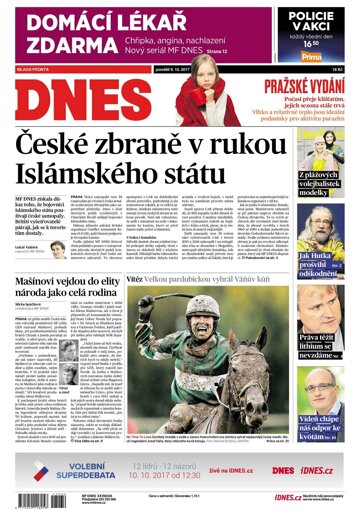 Obálka e-magazínu MF Dnes 9.10.2017