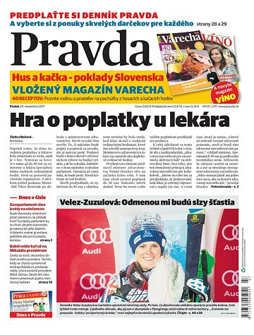 Obálka e-magazínu Pravda 24.11.2017