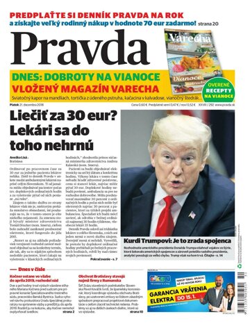 Obálka e-magazínu Pravda 21.12.2018