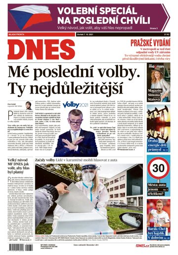 Obálka e-magazínu MF Dnes 7.10.2021