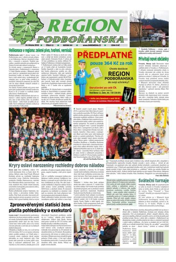 Obálka e-magazínu Region Podbořanska 12/2016