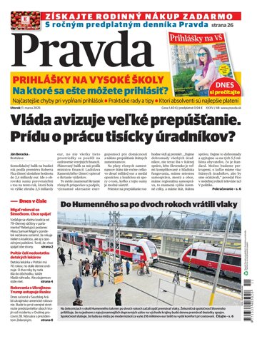 Obálka e-magazínu Pravda 11. 3. 2025