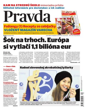 Obálka e-magazínu Pravda 23.1.2015