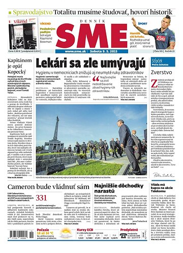 Obálka e-magazínu SME 9.5.2015