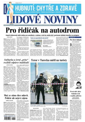 Obálka e-magazínu Lidové noviny 13.1.2016