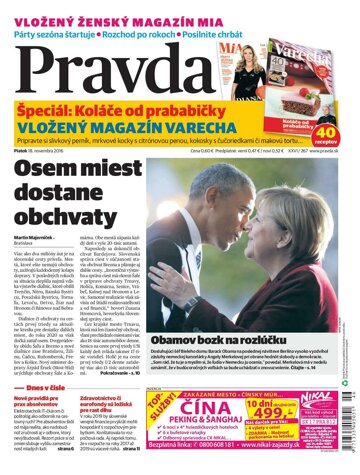 Obálka e-magazínu Pravda 18.11.2016