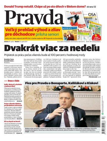 Obálka e-magazínu Pravda 29. 4. 2017