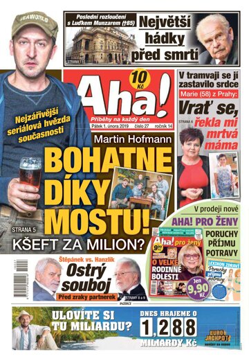 Obálka e-magazínu AHA! 1.2.2019