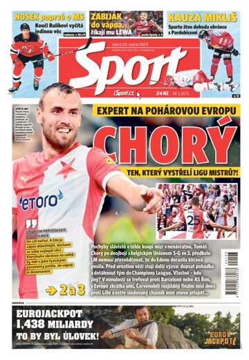 Obálka e-magazínu Sport 20.8.2024