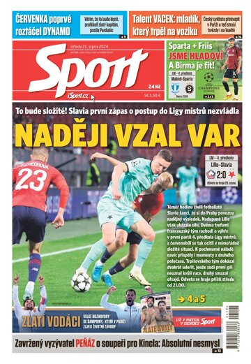 Obálka e-magazínu Sport 21.8.2024