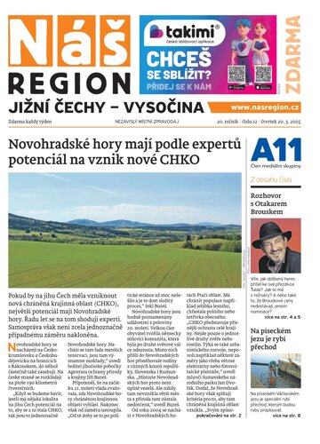 Obálka e-magazínu Náš Region - Vysočina 12/2025