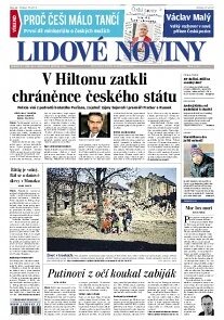 Obálka e-magazínu Lidové noviny 22.3.2014