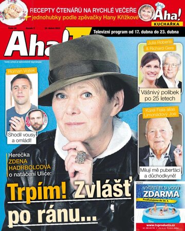 Obálka e-magazínu AHA! Tv - 16.4.2015