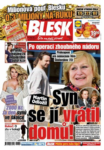 Obálka e-magazínu Blesk 25.5.2015