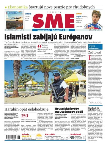 Obálka e-magazínu SME 27.6.2015