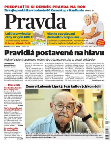 Obálka e-magazínu Pravda 3.10.2015