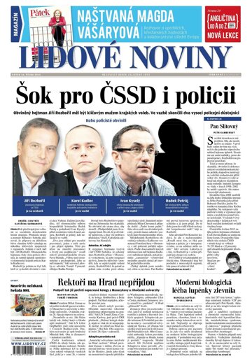 Obálka e-magazínu Lidové noviny 16.10.2015