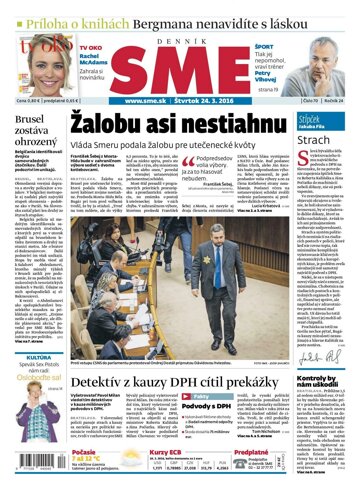 Obálka e-magazínu SME 24.3.2016