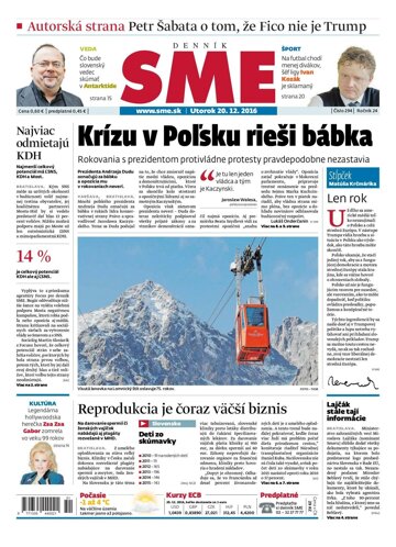 Obálka e-magazínu SNE 20/12/2016