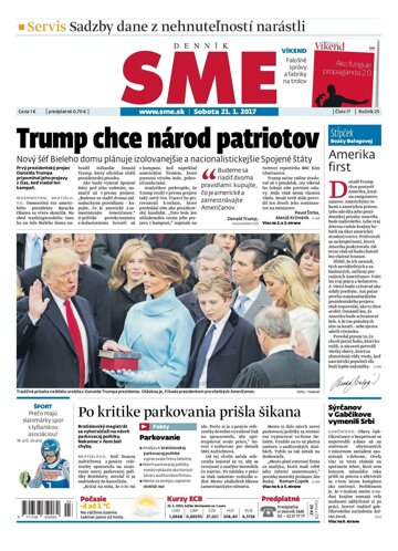 Obálka e-magazínu SME 21.1.2017