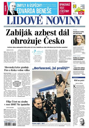 Obálka e-magazínu Lidové noviny 5.3.2018