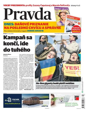 Obálka e-magazínu Pravda 27. 3. 2019