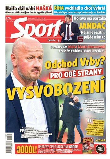 Obálka e-magazínu Sport 6.2.2020