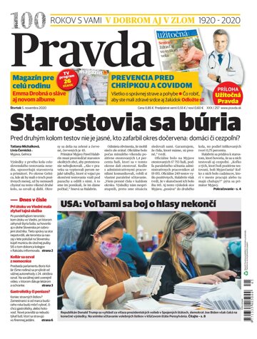 Obálka e-magazínu Pravda 5. 11. 2020