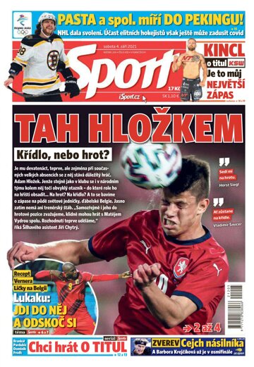 Obálka e-magazínu Sport 4.9.2021