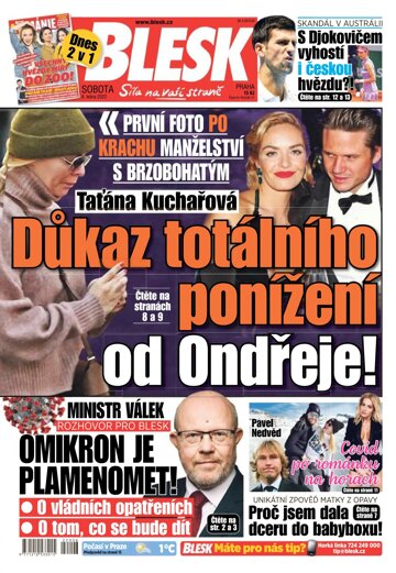 Obálka e-magazínu Blesk 8.1.2022