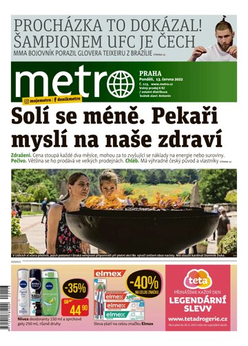 Obálka e-magazínu deník METRO 13.6.2022