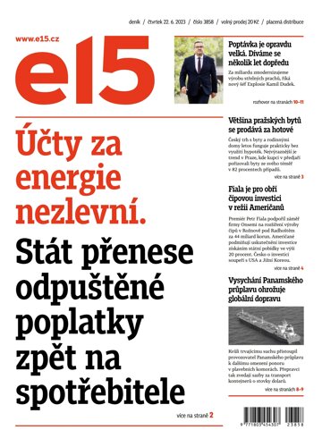 Obálka e-magazínu E15 22.6.2023