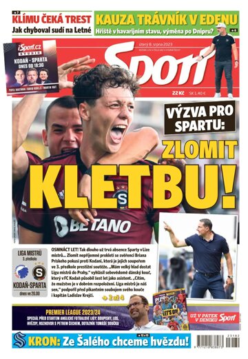 Obálka e-magazínu Sport 8.8.2023