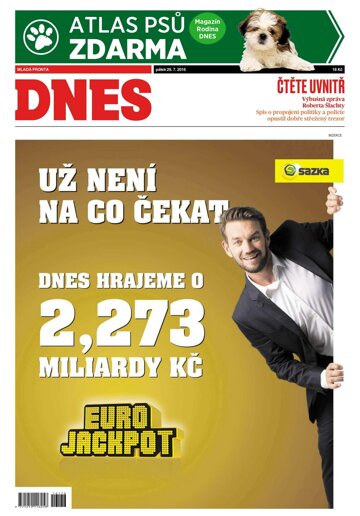 Obálka e-magazínu MF Dnes 29.7.2016