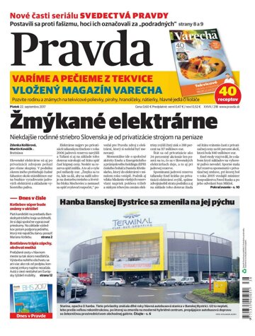 Obálka e-magazínu Pravda 22.9.2017