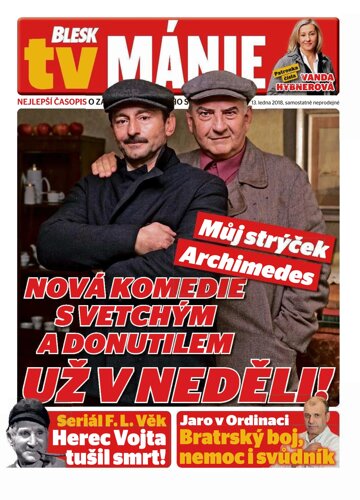 Obálka e-magazínu Blesk Tv manie 13.1.2018