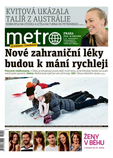 Obálka e-magazínu deník METRO 29.1.2019