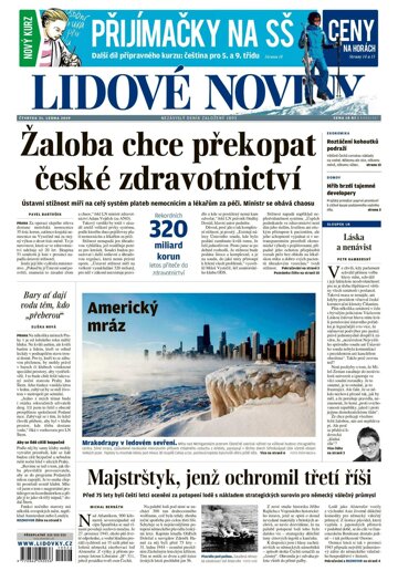 Obálka e-magazínu Lidové noviny 31.1.2019