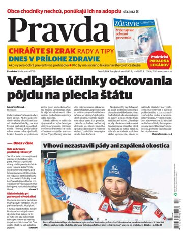 Obálka e-magazínu Pravda 16. 12. 2019