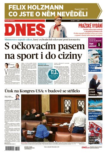 Obálka e-magazínu MF Dnes 7.1.2021