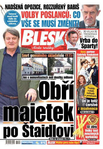 Obálka e-magazínu Blesk 4.2.2021