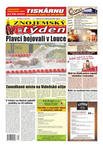 Obálka e-magazínu Znojemský týden 39 / 2015