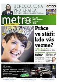 Obálka e-magazínu deník METRO 25.3.2013