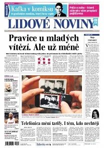 Obálka e-magazínu Lidové noviny 4.10.2013