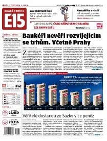 Obálka e-magazínu E15 9.1.2014