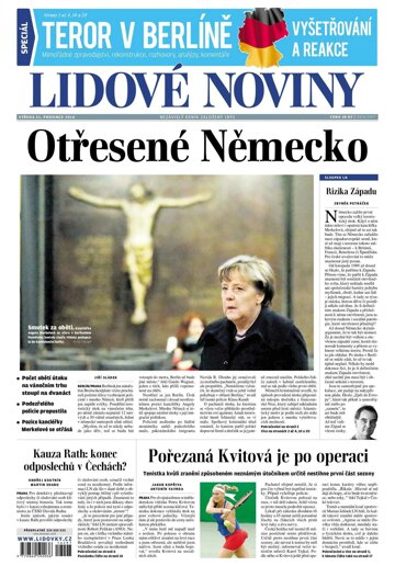 Obálka e-magazínu Lidové noviny 21.12.2016